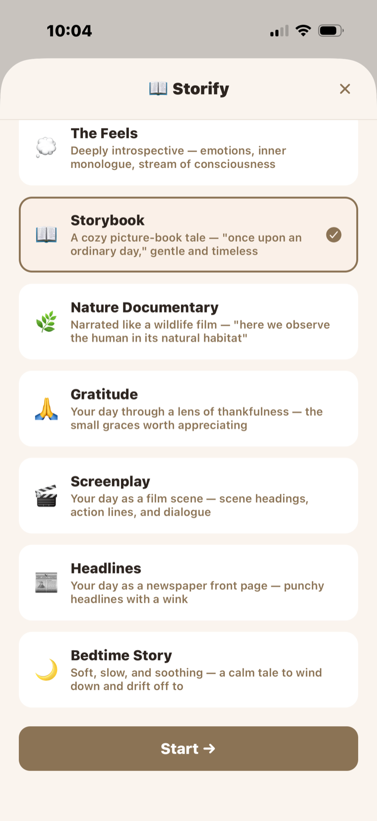Choosing a Storify narrative style